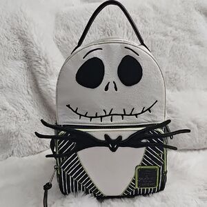Nightmare Before Christmas Striped Mini Backpack